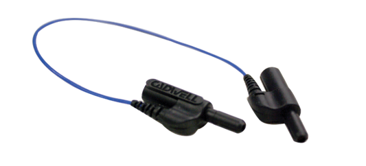 Cadwell® Reference Jumper, Blue 15cm/6in ultra-flexible lead wire, 1.5mm (0.06 in)