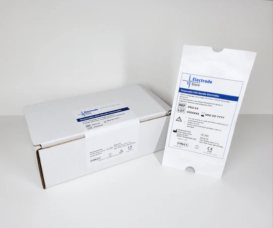 Protectrode® - Neonatal EEG Needle Electrodes, Blue Cap, *SHORT* 18" (0.5m) lead-wire